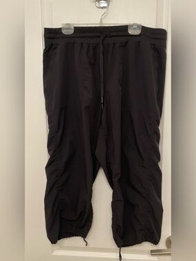 RBX Black Drawstring Cargo Jogger Pants